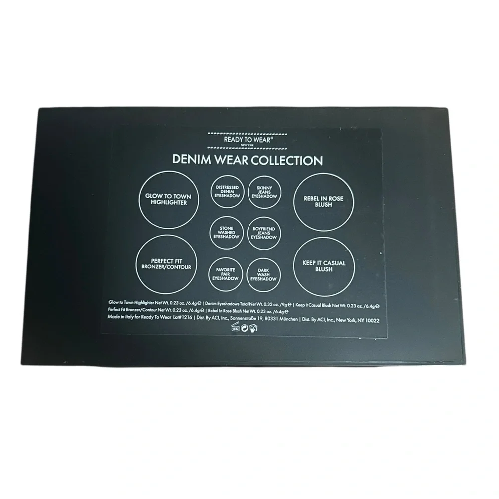 Ready to Wear New‎ York Denim Wear Collection Eye & Face Palette NIB